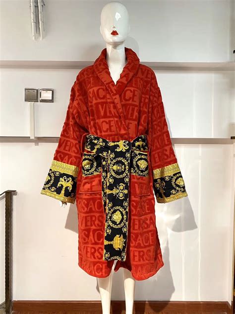 fake versace bathrobe for sale|versace robe cost.